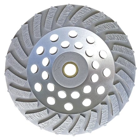 OX TOOLS Ultimate Spiral Cup Wheel 7” 24 Segments - 7/8” - 5/8” Bore OX-UPSC24-7